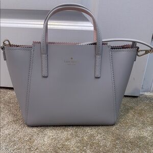 Kate Spade Gray Satchel with Minimalist Design